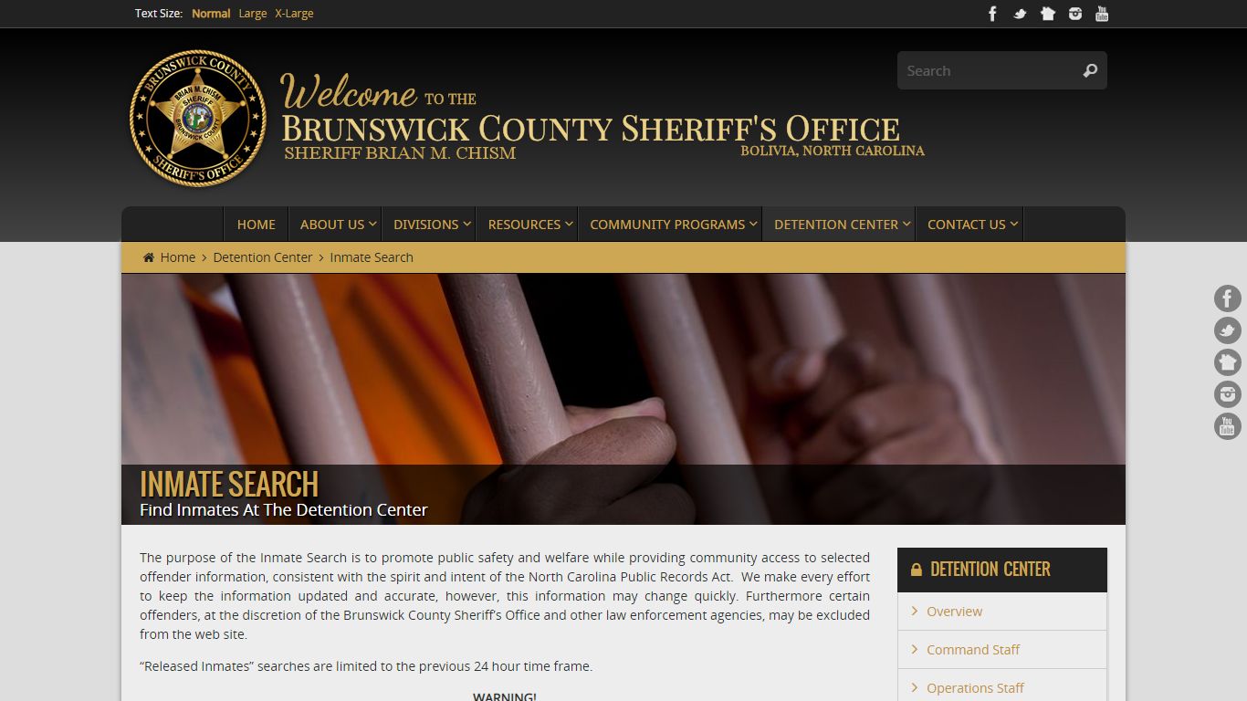 Inmate Search - Brunswick County Sheriff's Office